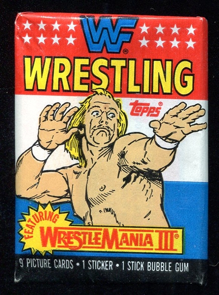 1987 Topps WWF Wrestling Unopened Pack