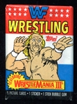 1987 Topps WWF Wrestling Unopened Pack