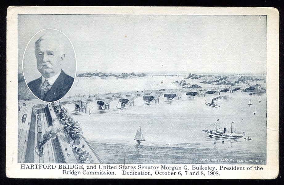 1908 Morgan Bulkeley Postcard