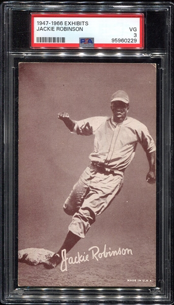 1947-66 Exhibits Jackie Robinson PSA 3