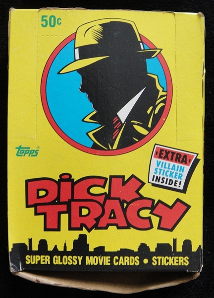 1990 Topps Dick Tracy Full Wax Box of 36 Unopened Packs