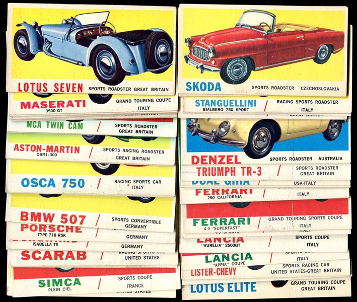 1961 Topps Sports Cars Near Set 64 of 66