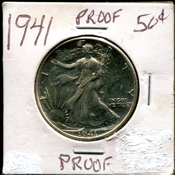 1941 Proof Walking Liberty Half Dollar CH BU