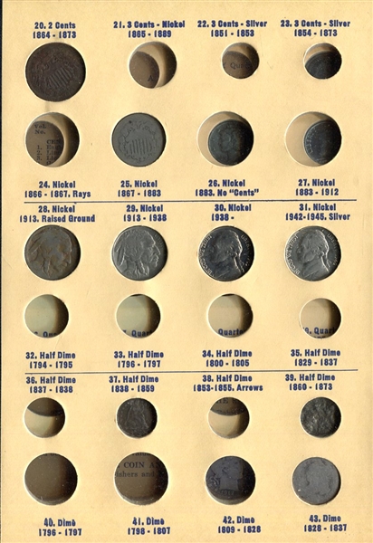 U.S. Type Albums With Coins