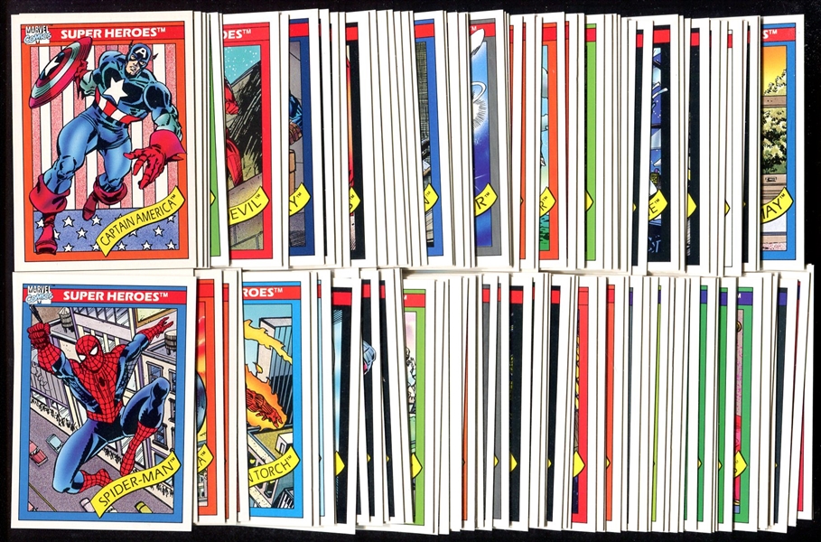 1990 Marvel Universe Lot of 250+ Nrmt/Mt