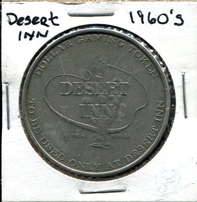 1960s Desert Inn Las Vegas Dollar Gaming Token