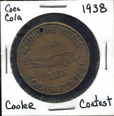 1938 Coca Cola Cooler Contest Token