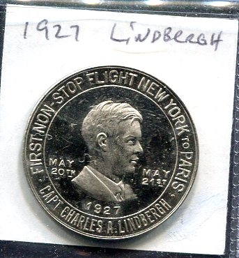 1927 Lucky Lindbergh Coin