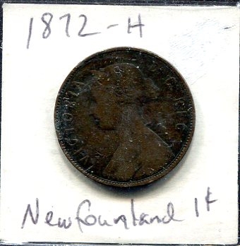 1872-H Newfoundland 1 Cent