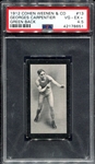 1912 Cohen Weenen #13 Georges Carpentier Green Back PSA 4.5