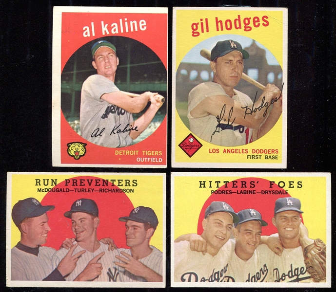 1959 Topps HOFer/Star Card Lot of 4