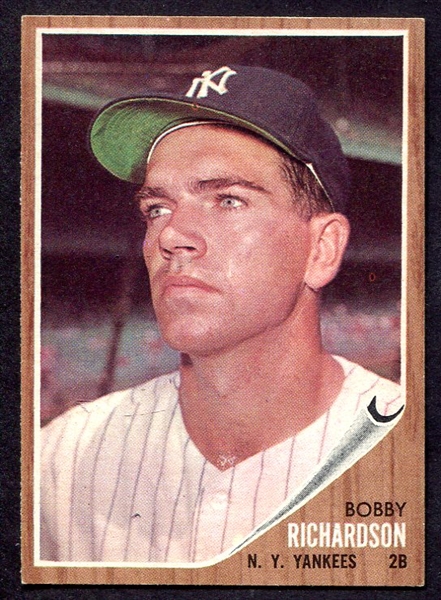 1962 Topps #65 Bobby Richardson New York Yankees