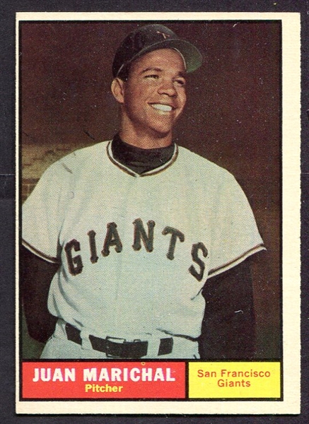 1961 Topps #417 Juan Marichal Rookie Card