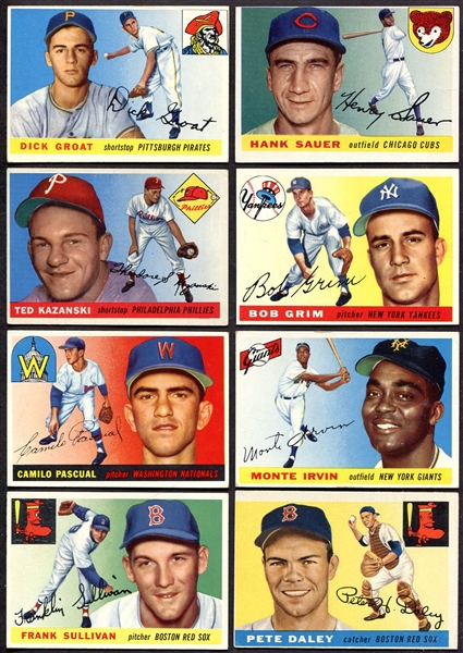 1955 Topps 10 Different VG to Exmt