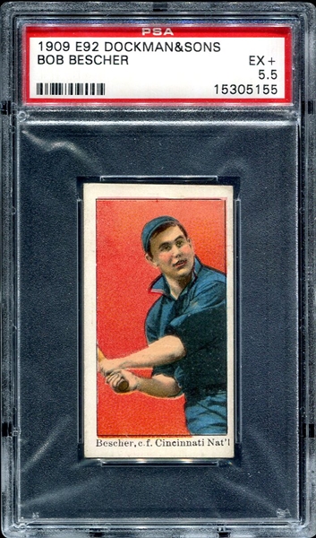 E92 Dockman Bob Bescher PSA 5.5