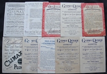 1880's Old Judge Gypsy Queen & Climax Trade Cards 10 Diff.