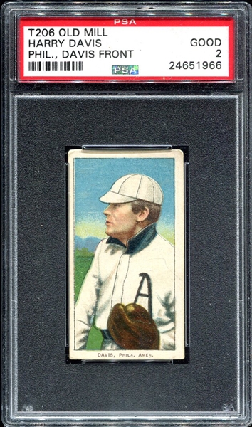 T206 Davis Philadelphia As Old Mill PSA 2