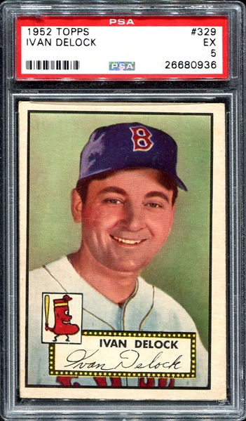 1952 Topps High #329 Ivan Delock PSA 5