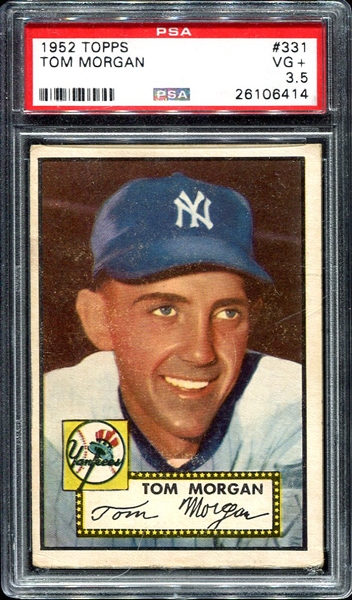 1952 Topps High #331 Tom Morgan PSA 3.5