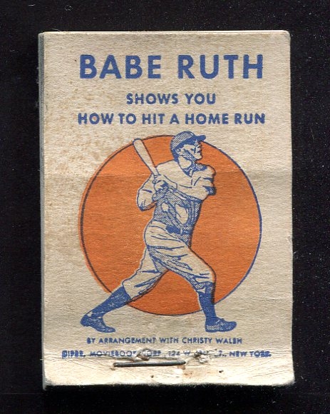 1932 Wheaties Babe Ruth Flip Movies Booklet