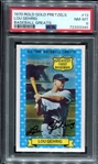 1970 Rold Gold Pretzels #13 Lou Gehrig PSA 8