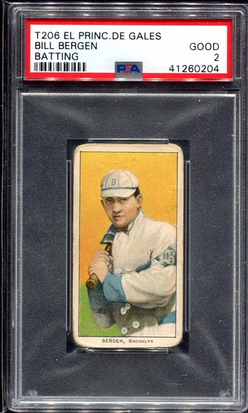 T206 Bergen Batting El Principe de Gales PSA 2