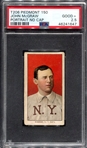 T206 McGraw Portrait No Cap PSA 2.5