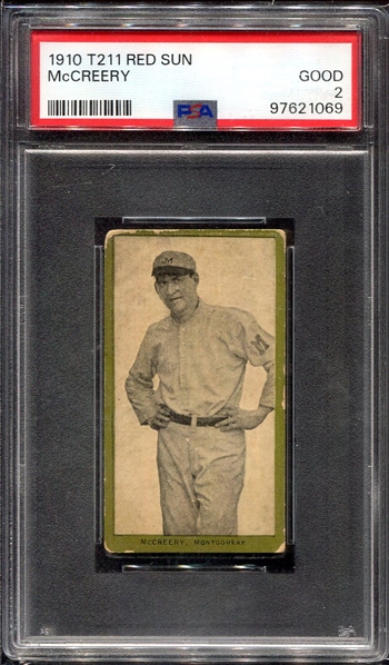 T211 Red Sun McCreery Montgomery PSA 2