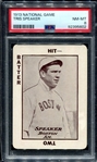 1913 National Game Tris Speaker Boston PSA 8