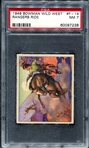 1949 Bowman Wild West #F-14 Rangers Ride PSA 7