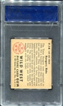 1949 Bowman Wild West #F-14 Rangers Ride PSA 7