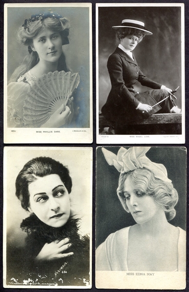Early 1900s Actress Postcard Lot of 10