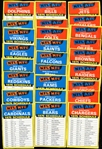 1975 Topps Team Schedule/Checklists Complete Set