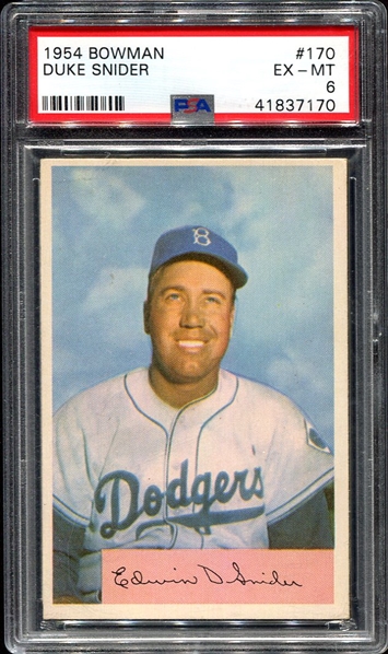 1954 Bowman #170 Duke Snider PSA 6
