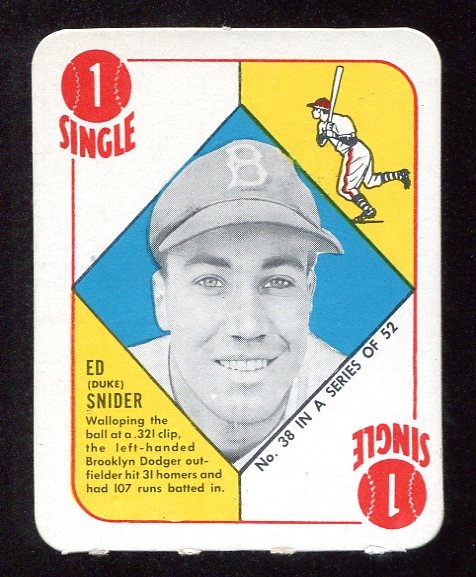1951 Topps Red Back #38 Duke Snider Nrmt