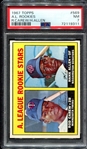 1967 Topps #569 A.L. Rookies R. Carew/H. Allen PSA 7