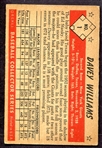 1953 Bowman Color #1 Davey Williams 
