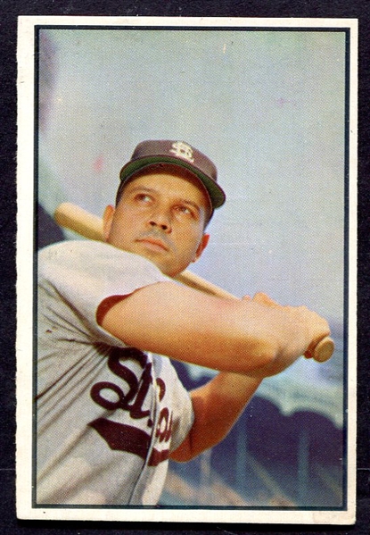 1953 Bowman Color #2 Vic Wertz