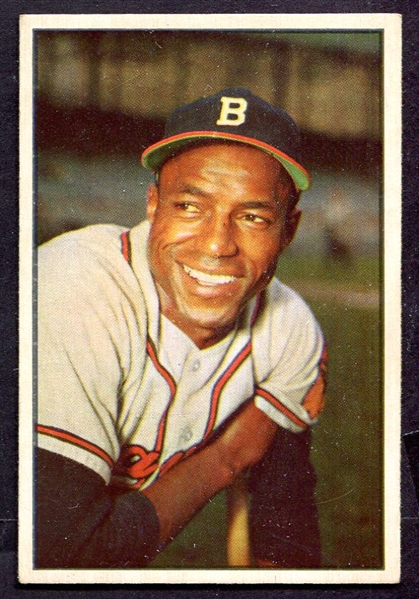 1953 Bowman Color #3 Sam Jethroe 