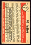 1953 Bowman Color #5 Sid Gordon