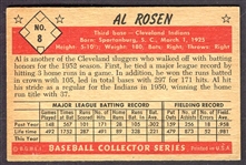 1953 Bowman Color #8 Al Rosen
