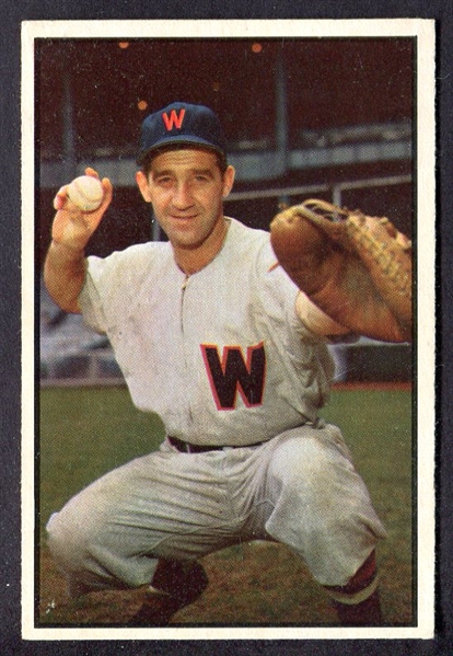 1953 Bowman Color #77 Mickey Grasso