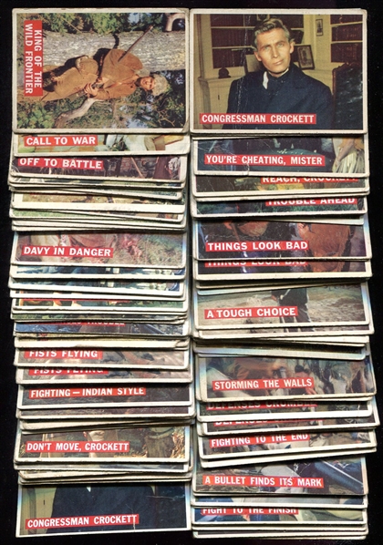 1956 Topps Davy Crockett Orange Backs 129 Cards