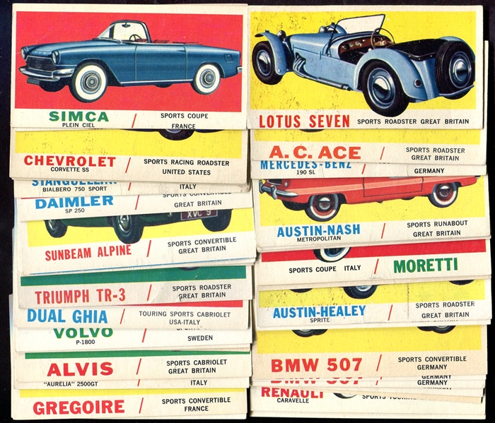 1961 Topps Sports Cars 40 Assorted