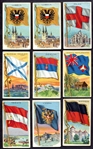 T59 Flags of All Nations 24 Mostly Diff. Nicer Condition