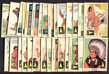 1959 Fleer Indian Trading Cards Complete Set of 80 Nrmt/Mt