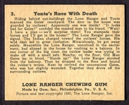 1940 Lone Ranger #3 Tonto's Race With Death