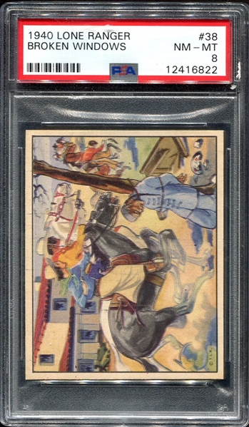 1940 Lone Ranger #38 Broken Windows PSA 8