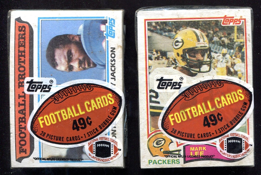 1982 Topps Football Cello Packs Unopened