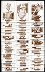 1977 San Diego Padres Schedule Cards 37 Diff. Nrmt